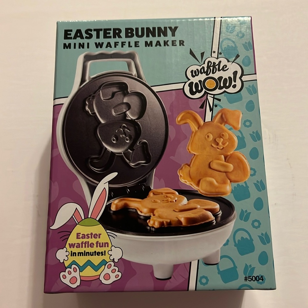 New Mini Waffle Maker Easter Bunny